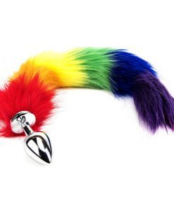 Furry Fantasy Rainbow Tail Butt Plug