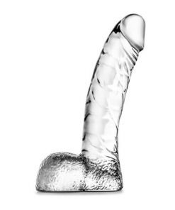 Clear Realistic Dildo with Balls 5.5 Inch