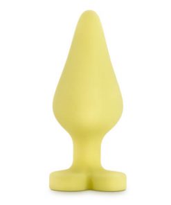 Candy Heart Butt Plug Spank Me Yellow