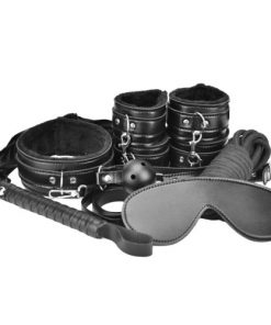 Loving Joy Beginner's Bondage Kit Black (8 Piece)