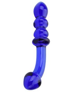 Spectrum Ribbed G-Spot Glass Dildo