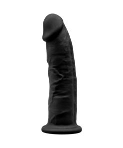 7.5 inch Realistic Silicone Dual Density Dildo with Suction Cup Black