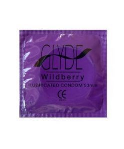 Glyde Ultra Wildberry Flavour Vegan Condoms 100 Bulk Pack