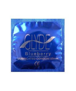 Glyde Ultra Blueberry Flavour Vegan Condoms 100 Bulk Pack