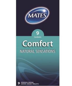 Mates Comfort Natural Sensations Condoms 9 Pack