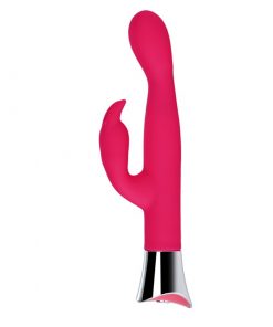 Loving Joy 10 Function Slim Silicone Rabbit Vibrator Pink