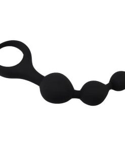 Loving Joy Triple Ripple Anal Beads-Black