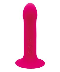 Dual Density Cushioned Core Vibrating Suction Cup Silicone Dildo 6.5 Inch